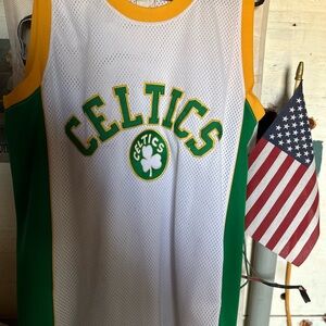 NBA Celtics Jersey - White, Green, Yellow